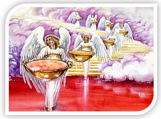 Openbaring 15 Het teken is: 7 engelen, met de laatste 7 plagen.